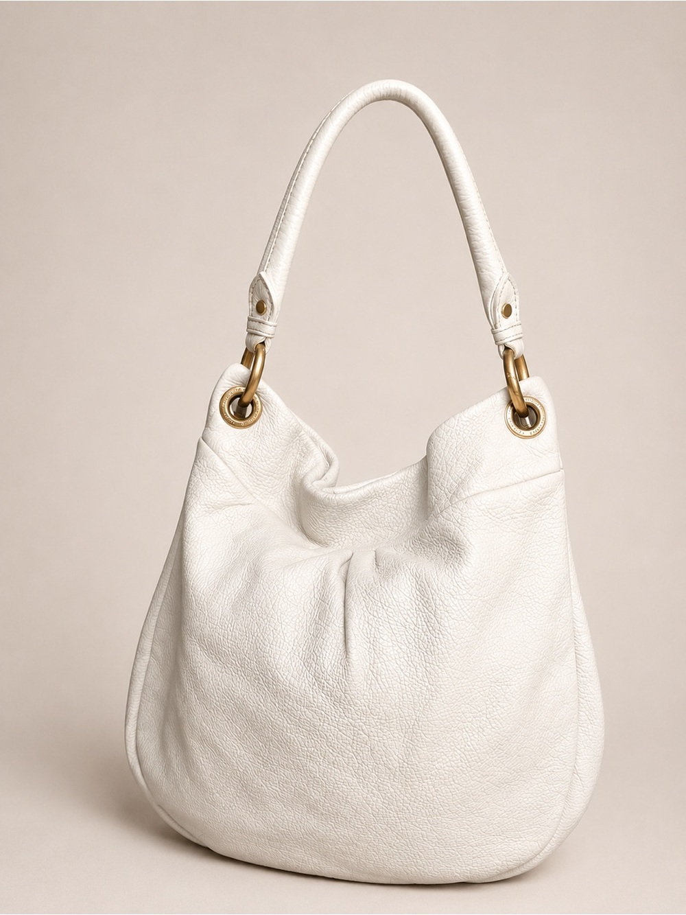 Marc by Marc Jacobs Standard Supply Workwear Hobo White Pebbled Leather Bag - Picture 5 of 16